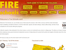 Tablet Screenshot of fire-schools.com